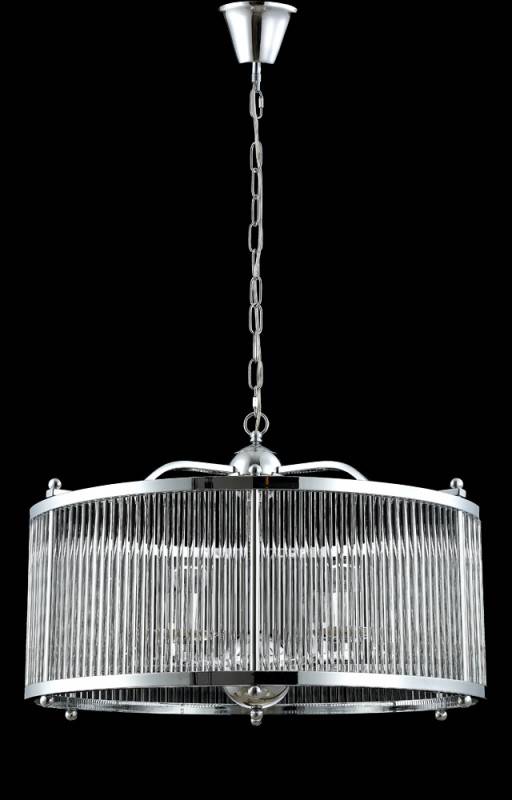 Подвесная люстра Crystal Lux TADEO SP6 D600 CHROME/TRANSPARENTE