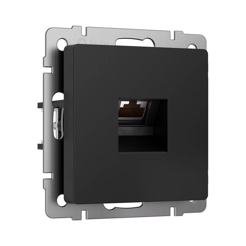 Розетка Werkel W5120108 черный матовый