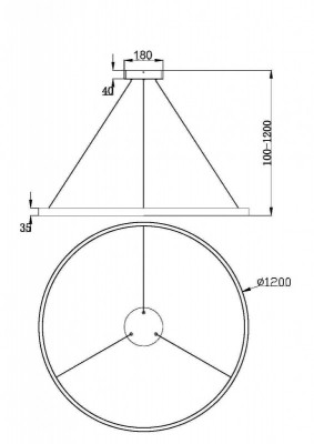 Подвесной светильник Maytoni MOD058PL-L65W3K