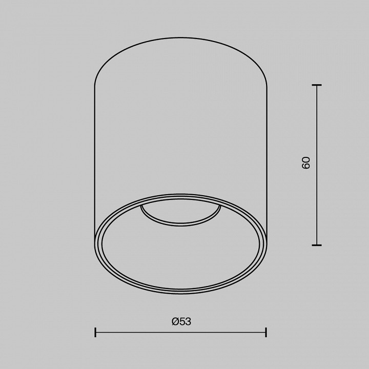 Накладной светильник Maytoni Alfa LED C064CL-5W3K-RD-WB