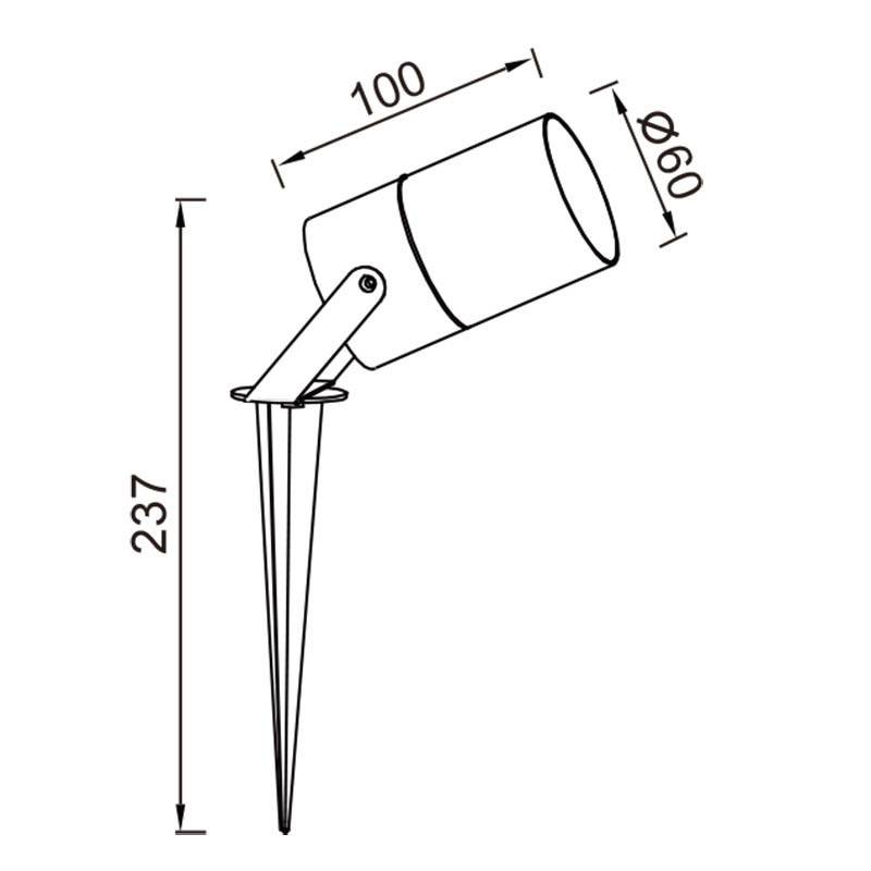 Грунтовый светильник Mantra 9287