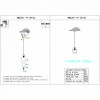 Подвесной светильник iLamp RM6201-1P CR+CL