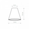 Плафон текстильный Nowodvorski Cameleon Cone S V NB/G 8501