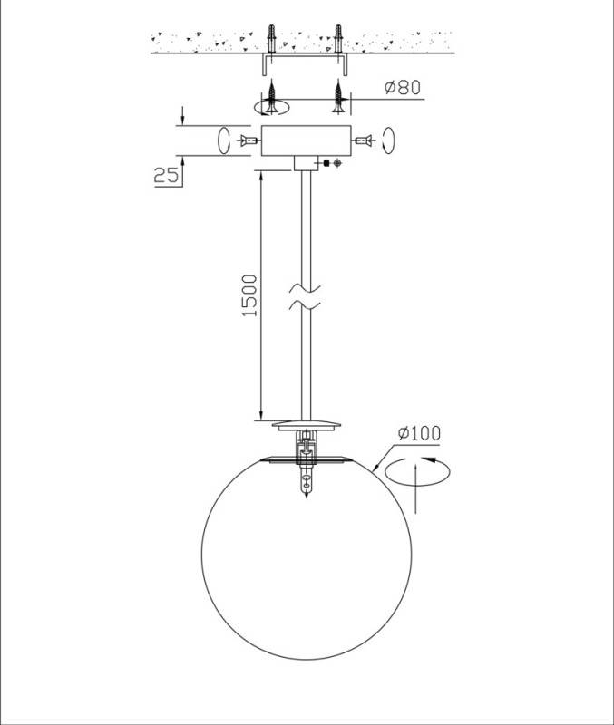 Подвесной светильник Fluorite FL1048-1PS
