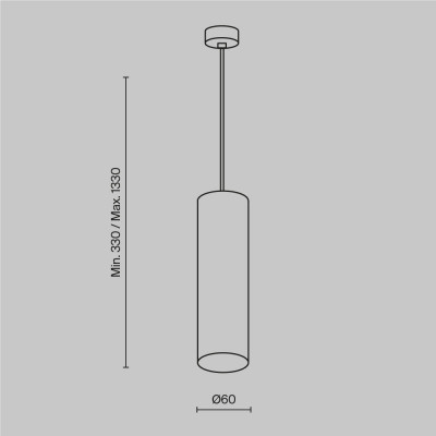 Подвесной светильник Maytoni Technical P075PL-01MG