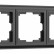 Рамка на 3 поста Werkel черный матовый W0032208