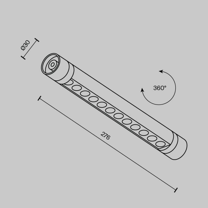 Светильник на шине Maytoni Technical C149CL-L300-6W3K-B