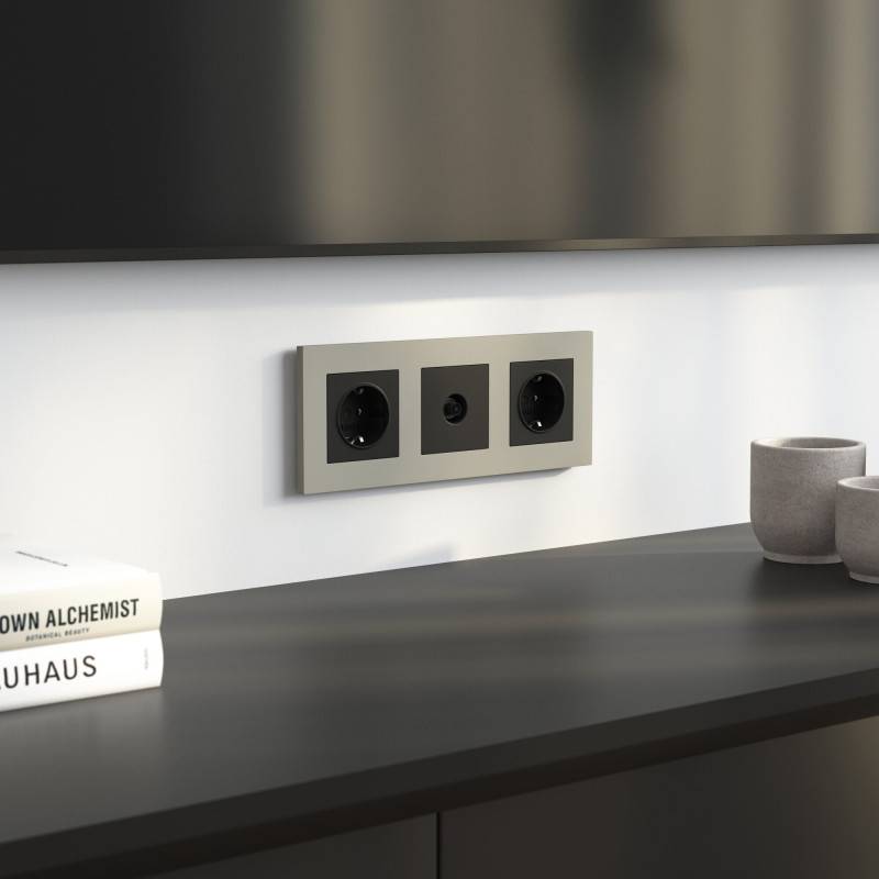 Рамка Werkel W0032917 дымчатый софт