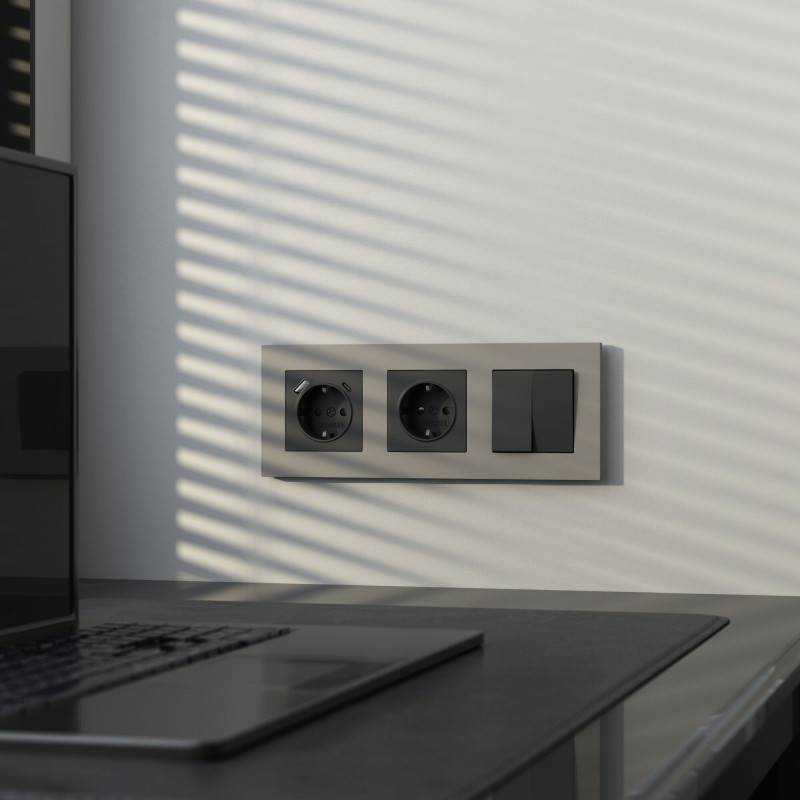 Рамка Werkel W0032917 дымчатый софт