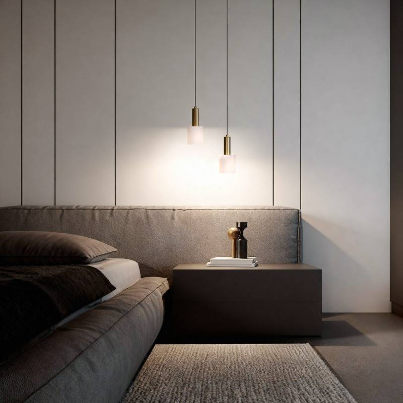 Подвесной светильник Eurosvet 304055 алебастр / латунь