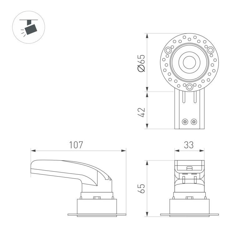Встраиваемый светильник Arlight 054471