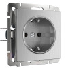 Розетка Werkel W1171009 cеребряный рифленый