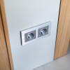Розетка Werkel W1171009 cеребряный рифленый