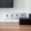 Розетка Werkel W1171009 cеребряный рифленый