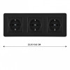 Розетка Arte Milano SET16-3-40-1x3 black