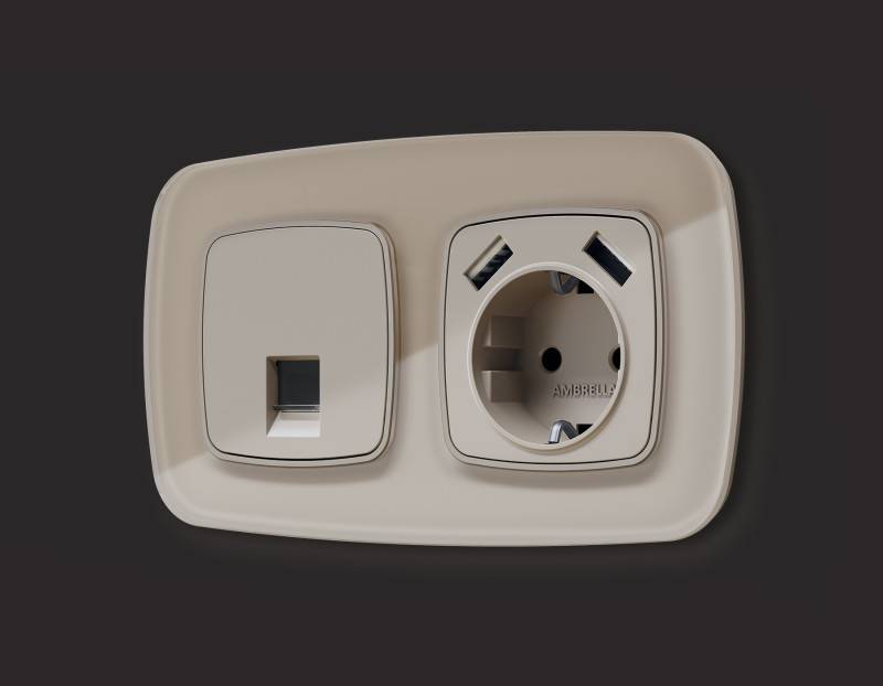 Розетка Ambrella Volt MO372005