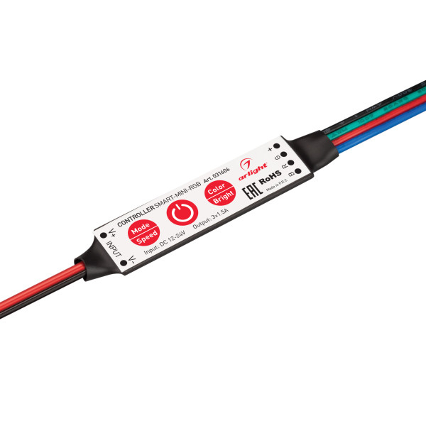Контроллер Arlight SMART-MINI-RGB (12-24V, 3x1.5A)