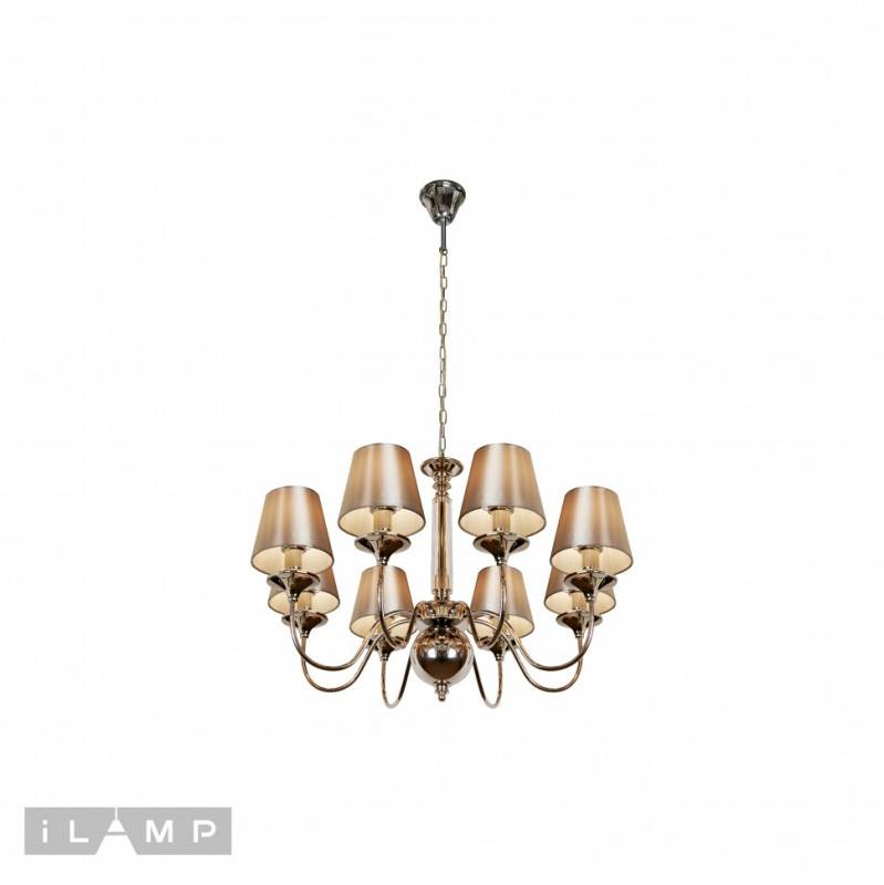 Подвесная люстра iLamp P2406-8 Nickel