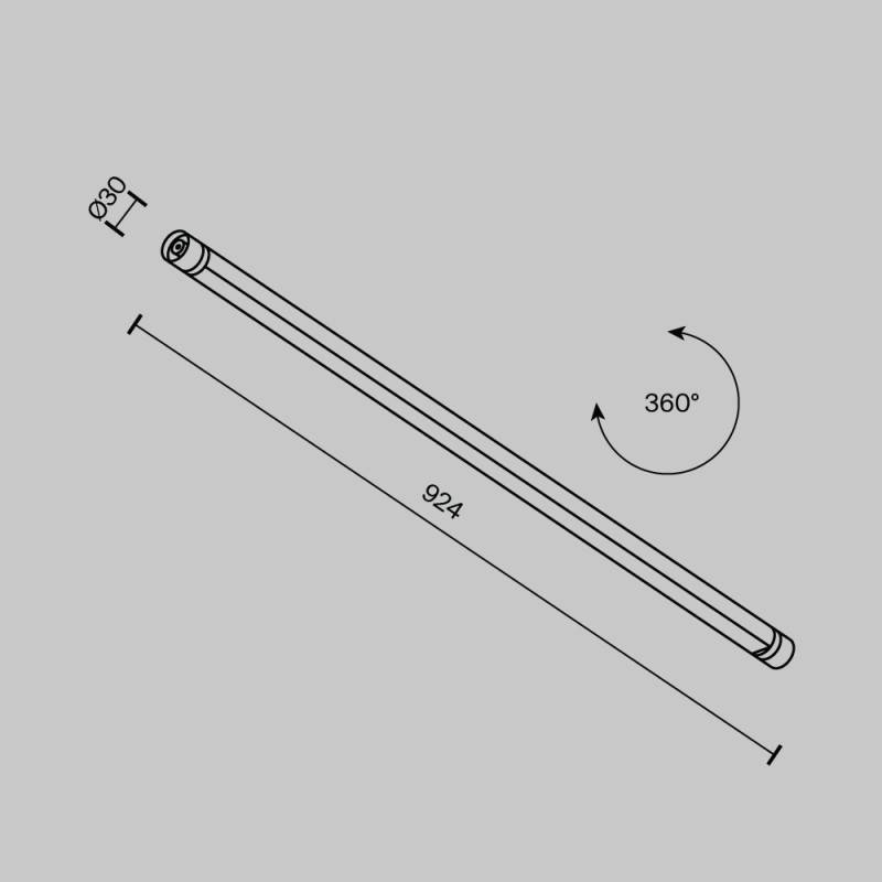 Светильник на шине Maytoni Technical C147CL-L900-24W3K-B