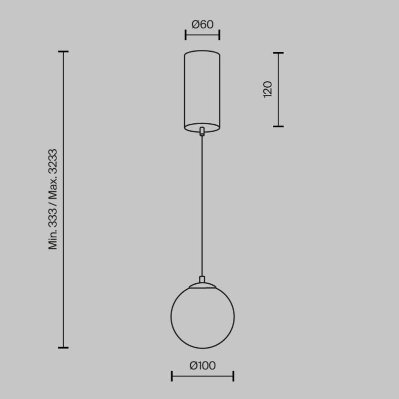 Подвесной светильник Maytoni MOD464PL-L5BSK