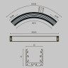 Профиль накладной Maytoni Led strip ALM-3535R-B-D-90°-0.8M