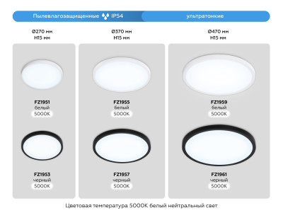 Накладной светильник Ambrella Light FZ1953