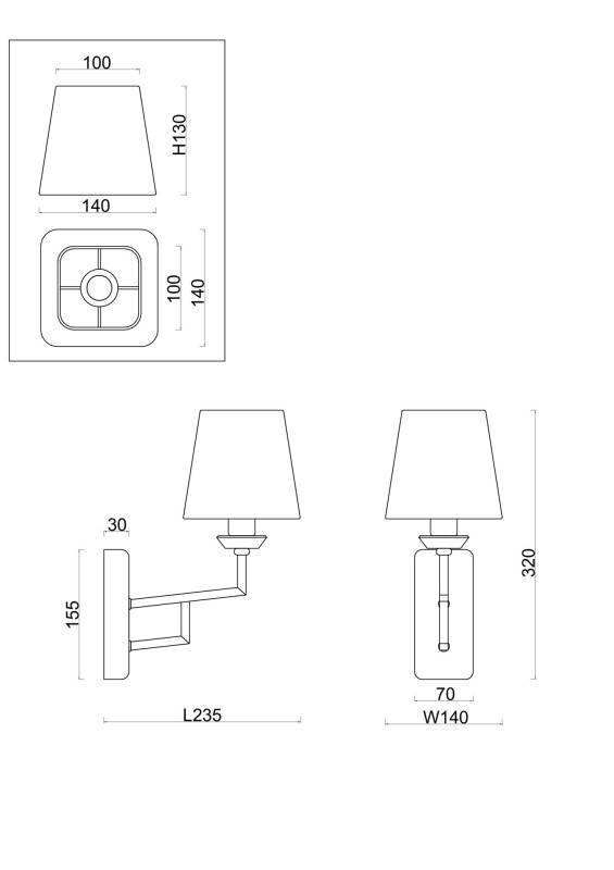 Бра Freya FR5266WL-01CH