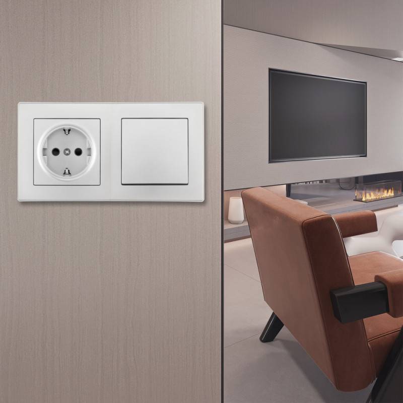 Розетка Arte Milano SET16-2-40-1-30-1 silver