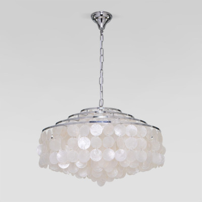 Подвесная люстра Eurosvet 3535/6 хром/перламутр