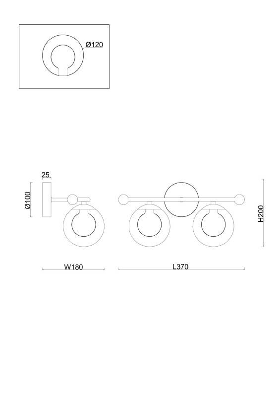 Бра Freya FR5262WL-02BS