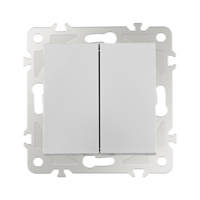 Выключатель Arte Milano 206.32-2.silver