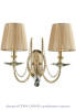 Бра Crystal Lux VICTORIA AP2 GOLD/AMBER