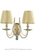 Бра Crystal Lux VICTORIA AP2 GOLD/AMBER