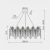 Подвесная люстра MODELUX ML.2293.800 GD
