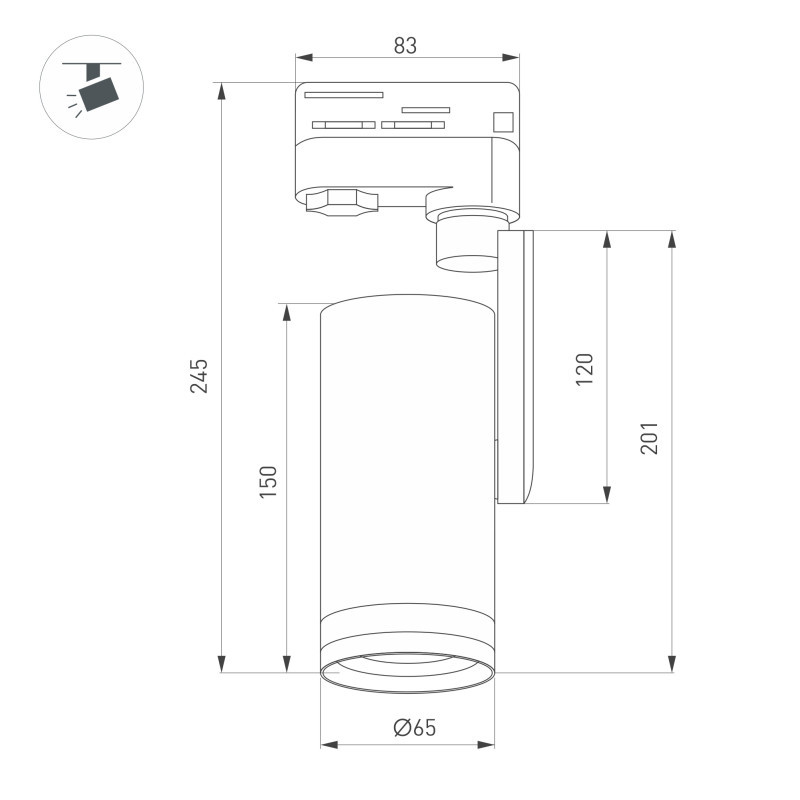Светильник на шине Arlight 059361