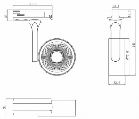 Светильник на штанге Maytoni Track lamps 1 TR024-1-10W4K