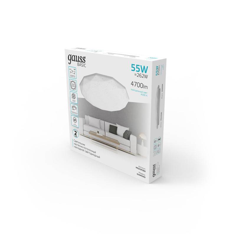 Накладной светильник Gauss 995439260