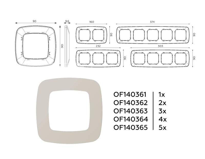 Рамка Ambrella Volt OF140363