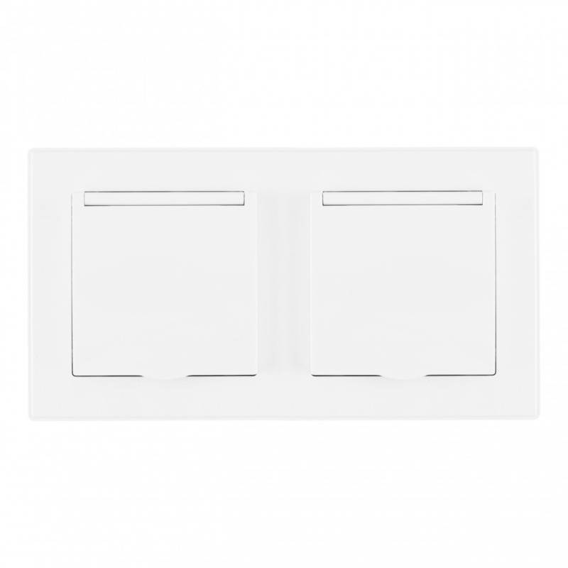 Розетка Arte Milano SET06-2-41-1x2 white