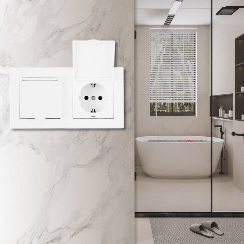 Розетка Arte Milano SET06-2-41-1x2 white