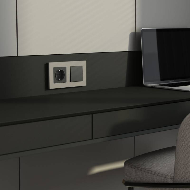 Рамка Werkel W0022917 дымчатый софт