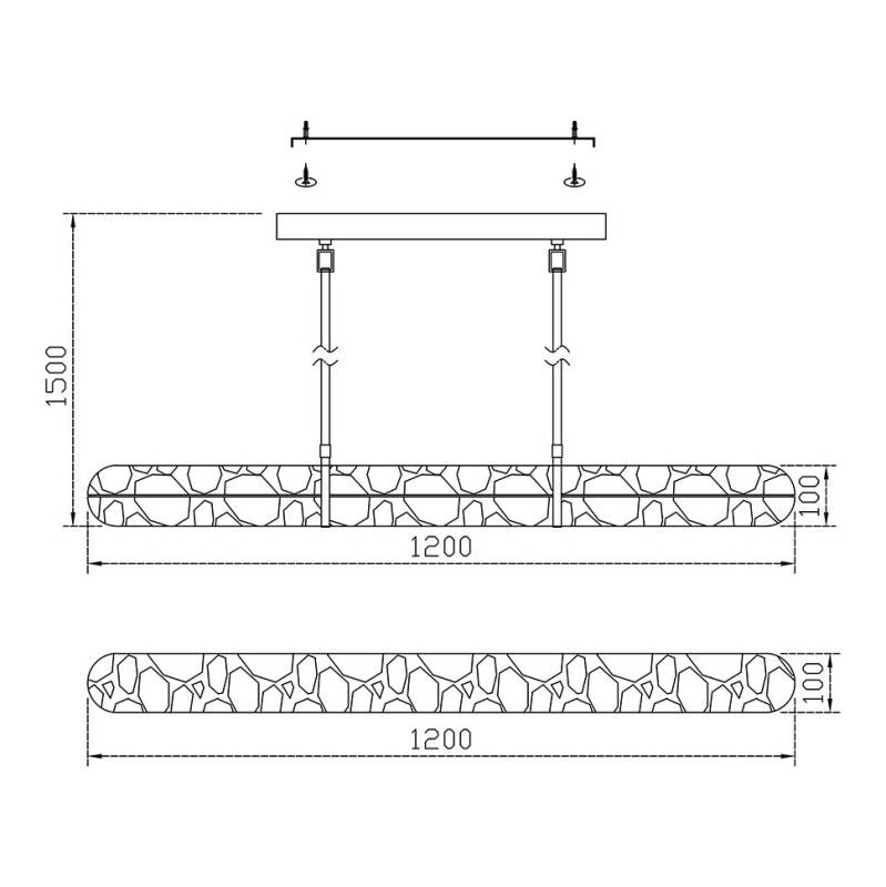 Линейный светильник Fluorite FL1203-12PL