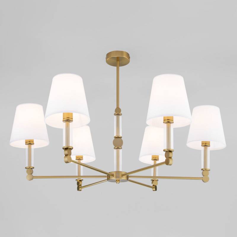 Люстра на штанге Eurosvet 60145/6 латунь