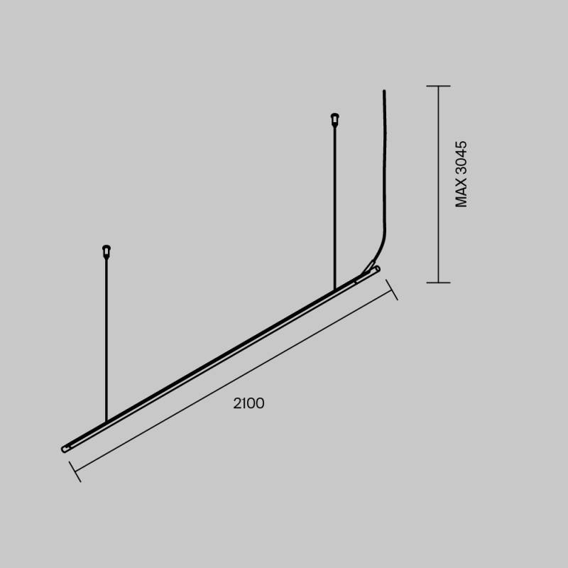 Шинопровод Maytoni Technical TRX233-HL-2B